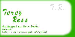 terez ress business card